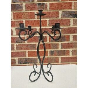 vintage wrought iron candelabra 1970s lux boho whimsygoth